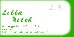 lilla milch business card